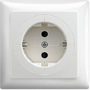 Busch-Jaeger Objektsteckdose 16A Busch-balance SI alpinweiss 20EUAB-914 – Bild 1