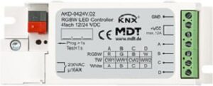 MDT LED Controller 4-Kanal 12/24V CV LED RGBW 4 einzelne Kanäle AKD-0424V.02 – Bild 1
