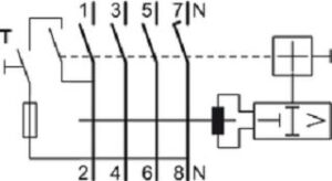 Hager FI-Schutzschalter 100A Typ A 4-polig 300mA 400V selektiv CP484D – Bild 1