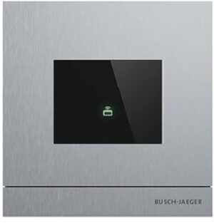 Busch-Jaeger Außenstat. mit Transp. Busch-Welcome Edelstahl 83100/72-660 – Bild 1