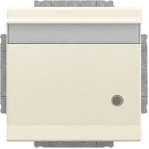 Busch-Jaeger SCHUKO Steckdose mit Klappdeckel mit Beschriftung solo elfenbeinweiss 20EUKNBL-82 – Bild 1