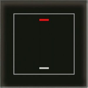 MDT KNX Glastaster II Light 1-fach, RGBW, Schwarz, Neutral BE-GTL10S.01S – Bild 1