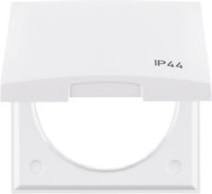 Berker Rahmen 1-fach polarweiß mit Klappdeckel 918282599 – Bild 1