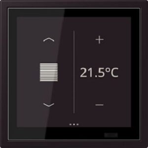 Jung KNX Raumcontroller LS TOUCH, NaV noir d'ivoire LCZ459BFD1S248 – Bild 1