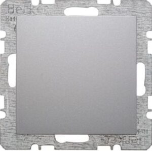 Berker Blindverschluss aluminium matt mit Zentralstück 6710091404 – Bild 1