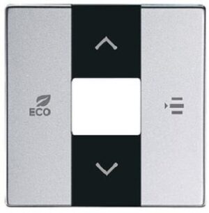 Busch-Jaeger Zentralscheibe, alusilber,  ABB-free@home, Abdeckungen future linear 6236-83 – Bild 1