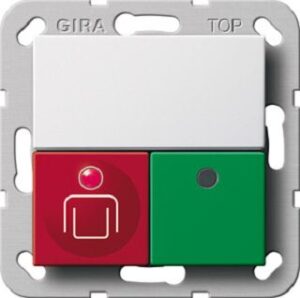 Gira Ruf-/Anwesenheitstaster System 55 reinweiss 290203 – Bild 1