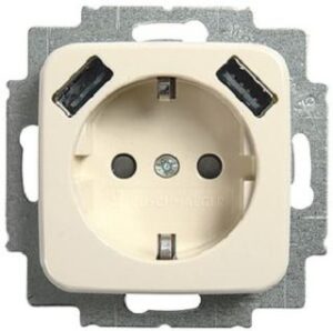 Busch-Jaeger SCHUKO-/2x USB-Steckdose 20EUCB2USB-212 – Bild 1