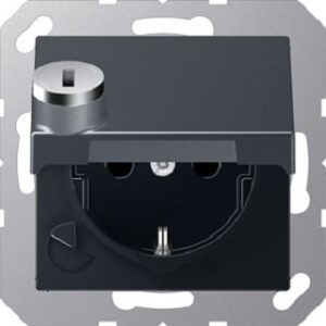 Jung SCHUKO Steckdose anthrazit A1520BFKLSLANM – Bild 1