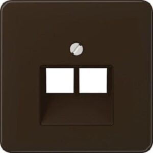 Jung Abdeckung für IAE/UAE-ADose CD500 u. Std. 2x8pol. braun CD569-2UABR – Bild 1