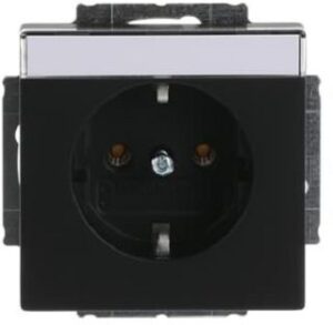 Busch-Jaeger SCHUKO-Steckdoseneinsatz future linear schwarz-matt 250V 16A 20EUN-885 – Bild 1