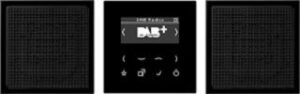 Jung Smart Radio DAB+, Set Stereo, Serie LS, schwarz DABLS2SW – Bild 1