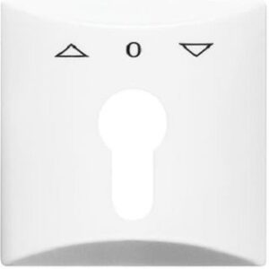 Busch-Jaeger Abdeckung Jalousie/Taster AW44 Profilhalbzylinder alpinweiss 2155PZ-34 – Bild 1