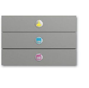 Busch-Jaeger Bedienelement 3-fach Edelstahl 6342-866-101 – Bild 1