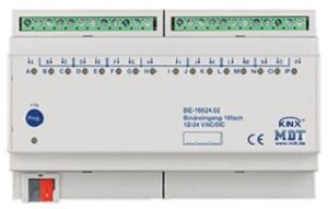 MDT Binäreingang 16-fach REG für Steuersignale 12-24VAC/DC 8TE BE-16024.02 – Bild 1