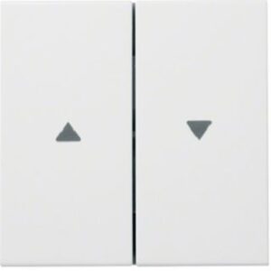 Hager Wippe Jalousieschalter Pfeilsymbol brillantweiss WYA120 – Bild 1