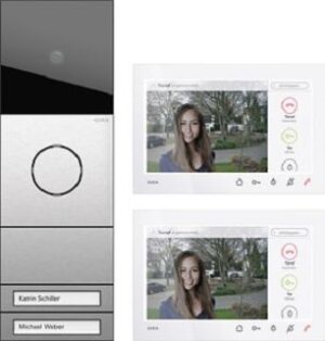 Gira ZFH-Paket Wohnungsstation Video AP 7 System 106 Edelstahl 2432920 – Bild 1