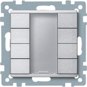 Merten Taster 4-fach plus System M aluminium 627860 – Bild 1