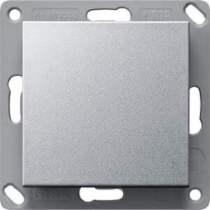 Gira Funk Wandsender batterielos 1-fach System 55  Aluminium 242126 – Bild 1