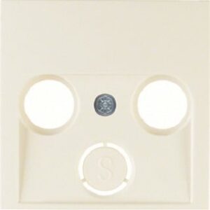 Berker Zentralstück weiß glänzend für Anten.-/Dose 12038982 – Bild 1