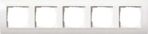 Gira Abdeckrahmen 5-fach Event für reinweisse Einsätze reinweiß glänzend 0215803 – Bild 1