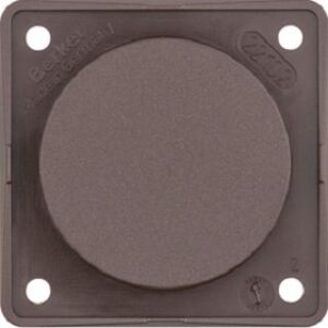 Berker Blindverschluß braun mit Tragplatte 945162501 – Bild 1
