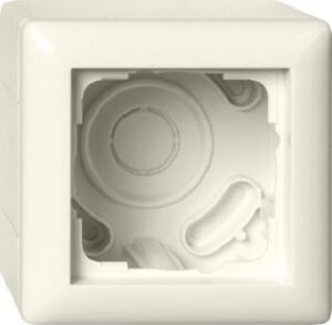 Gira AP-Gehäuse 1-fach + Rahmen Standard 55 Cremeweiß 106101 – Bild 1