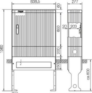 Hager KVS,ZAS,BR157,+SaS4xE-Cu30x6mm ZAK157A – Bild 1