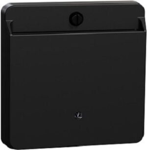 Merten Card-Schalter mit Schriftfeld schwarz matt System M MEG3854-0403 – Bild 1