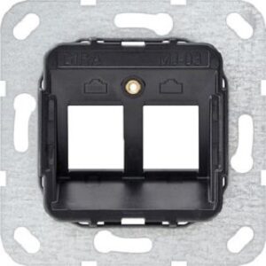 Gira Modular Jack MJ-3 2-fach Tragring 560300 – Bild 1