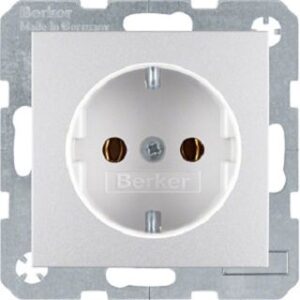 Berker Schuko-Steckdose alu matt 47431404 – Bild 1