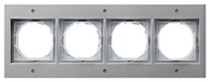 Gira Abdeckrahmen 4-fach TX_44 alu 021465 – Bild 1