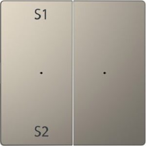 Merten Wippen für T-M 2fach (Szene1/2 blank) Nickelmetallic Sys MEG5226-6050 – Bild 1