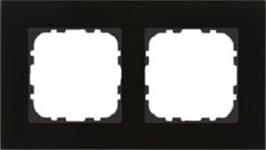 MDT MDT Glasrahmen 2-fach für 55 mm Programme, Schwarz BE-GTR2S.01S – Bild 1