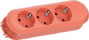 Bachmann Steckdosenleiste 3-fach SMART 3xCEE7/3 rot 1,5m CEE7/7 387.2703 – Bild 1