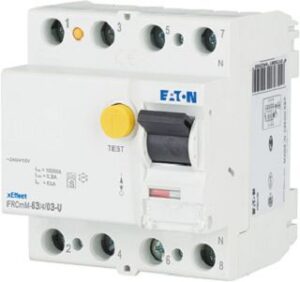 Eaton FI-Schalter 4P Typ U  FRCMM-63/4/03 300mA 63A 4TE selektiv FRCMM-63/4/03-U – Bild 1