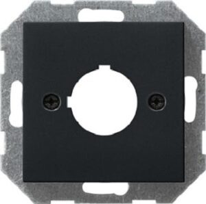 Gira Abdeckung Tragring Geräte Ø 22,5 mm  System 55 Schwarz matt 0272005 – Bild 1