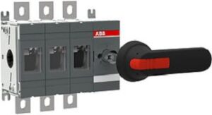 ABB Lasttrennschalter 3-polig 400A mit G riff u. Welle OT400E30P – Bild 1