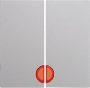 Berker Wippe polarweiß glänzend mit roter Linse 16278989 – Bild 1