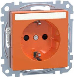 Merten SCHUKO-Steckdose 16A orange für Sonderstromkreise MEG2302-0302 – Bild 1