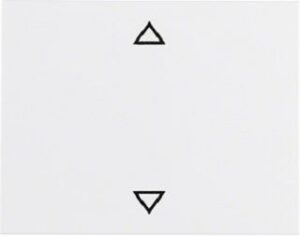 Berker Wippe polarweiß mit Symbol Pfeil 14057109 – Bild 1