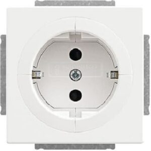 Busch-Jaeger Objektsteckdose 16A erhöhter Berührungsschutz solo studioweiss 20EUAB-84 – Bild 1