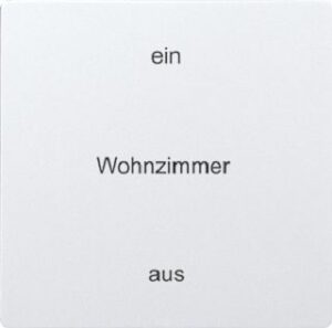 Eltako Wippe lasergraviert für Funktaster 55x55mm anthrazit matt E-Design55 W-F2T55E-AM+2P – Bild 1