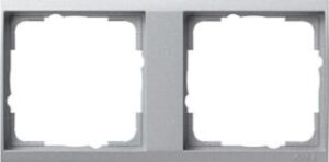 Gira Tragplatte 2-fach Event Klar Aluminium 1462726 – Bild 1