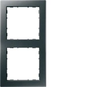 Hager Rahmen 2-fach PUR anthrazit WYR127 – Bild 1