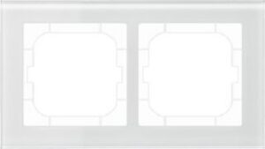 MDT Glasrahmen 2-fach für 63mm Programme Weiß BE-GTR263W.01 – Bild 1