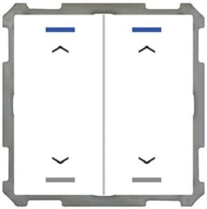 MDT Taster Light 2-fach mit Busankoppler studioweiß glänzend BE-TAL6302.A1 – Bild 1