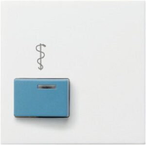 Gira Abdeckung für Ruftaster für Arztruf System 55 reinweiss seidenmatt 023127 – Bild 1