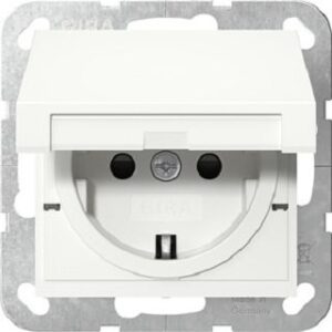 Gira SCHUKO-Steckdose KD + SP SRK System 55 Reinweiß matt 475427 – Bild 1