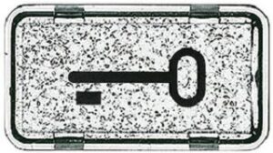 Busch-Jaeger Symbol Tür IP44 ocean (IP 44) 2622TR-101 – Bild 1